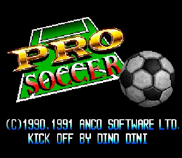 Pro Soccer (Japan) screen shot title